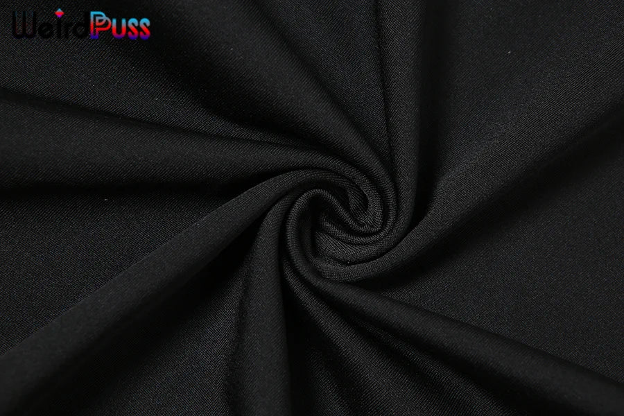 Weird Puss 2025 Mesh Patchwork Bodysuit Sexy Women Sleeve Ruched Skinny Turtleneck Bodycon Elegant Wild Tops Streetwear Outfits