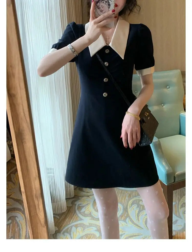 Women's Dresses Midi Loose Elegant Fashion Bag Hip Party Korean Summer Light Dress Wrap Tunics Casual Aesthetic Vintage Robe