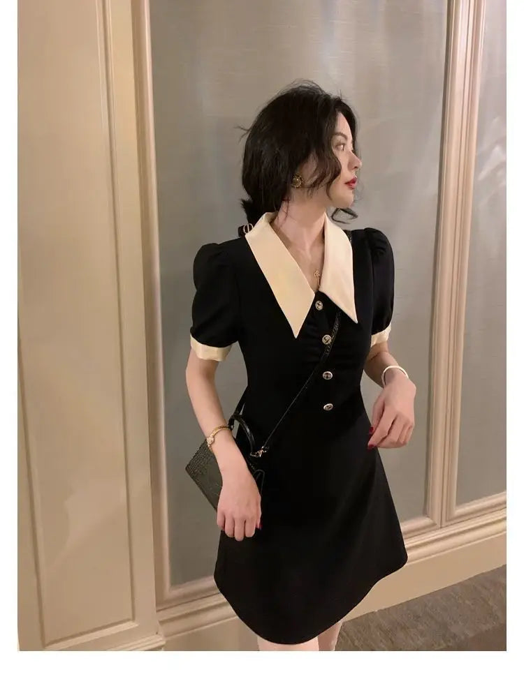 Women's Dresses Midi Loose Elegant Fashion Bag Hip Party Korean Summer Light Dress Wrap Tunics Casual Aesthetic Vintage Robe
