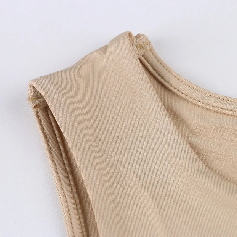 Cut Out Sexy Crop Off Shoulder Solid 2025 Skinny Sport Short Tops Women Tank Irregular Summer Tube Tops