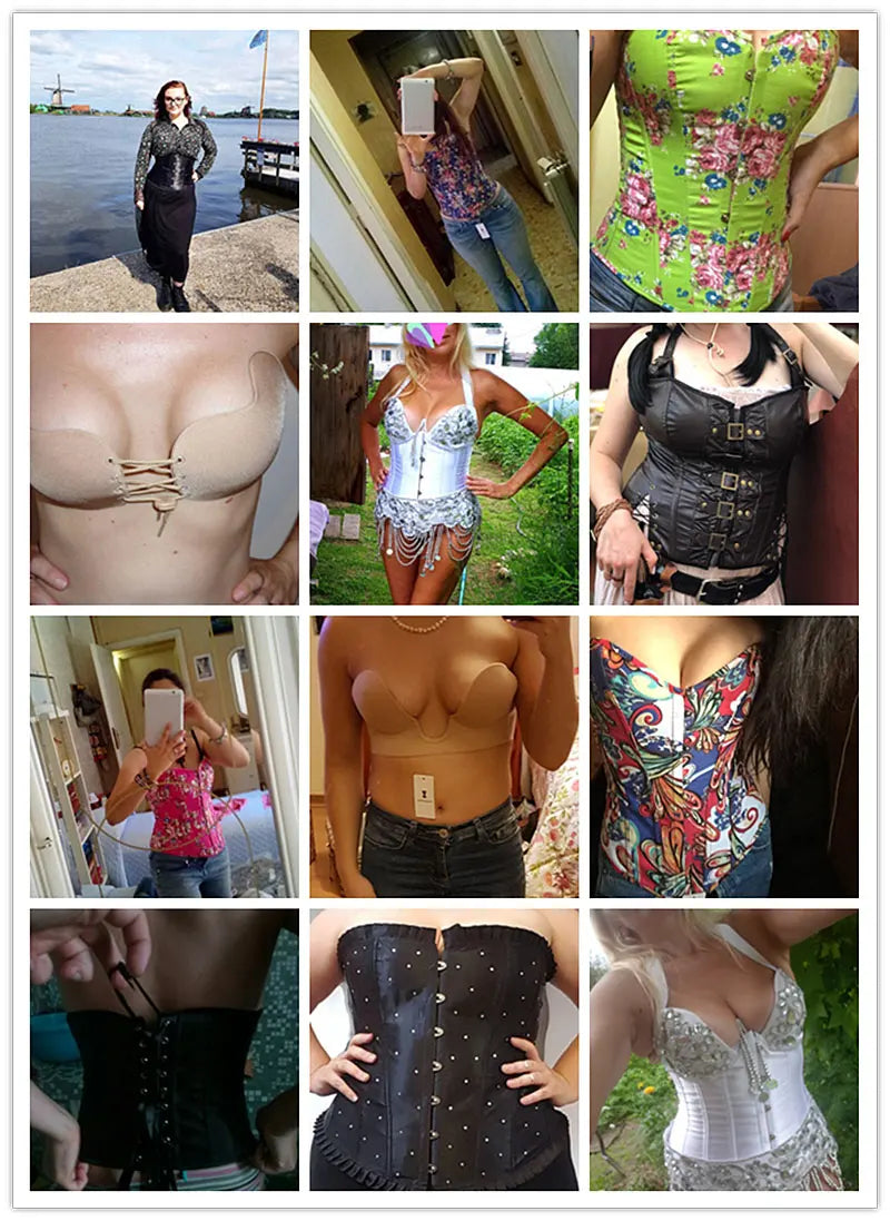 Women's Body Shaper Compression Bodysuit One Piece Backless Shapewear With Bra Corset Slimming Underwear Black Beige