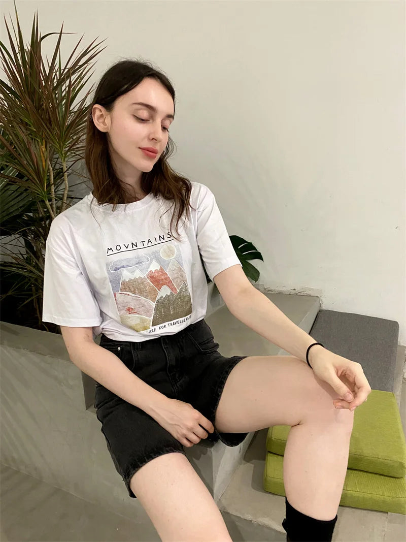 2025 Summer Women's High Waist Denim Shorts Casual Loose Ladies Plus Size Streetwear Fashion Button Wide Leg Short Jeans Female