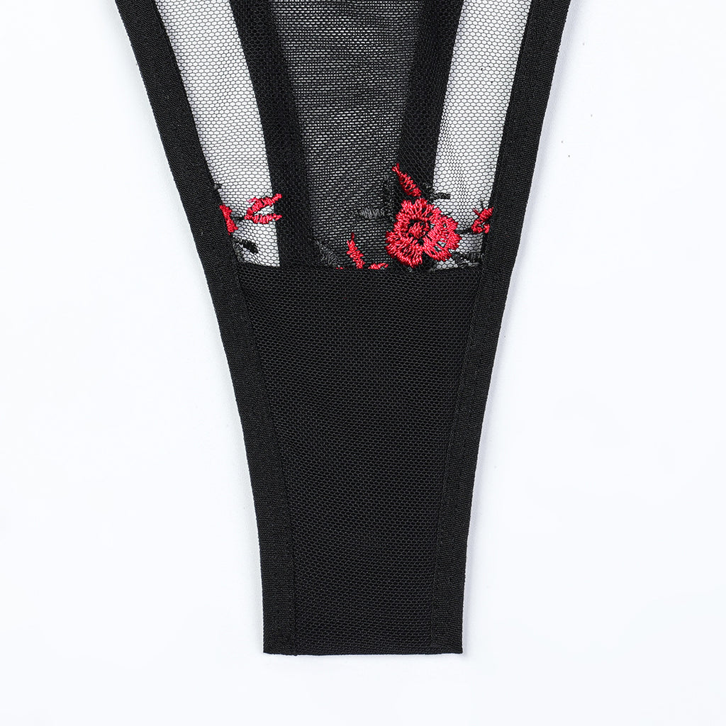 CHILLGIO Women Lingeries Sexy Hot Embroidery Bra Set Chic and Elegant Women's Ethical Underwear Bodycon Bras Panty Stockings Set