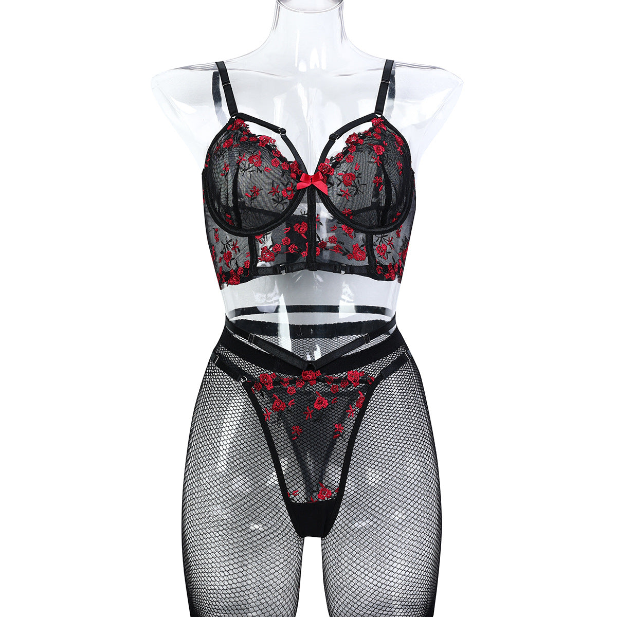 CHILLGIO Women Lingeries Sexy Hot Embroidery Bra Set Chic and Elegant Women's Ethical Underwear Bodycon Bras Panty Stockings Set