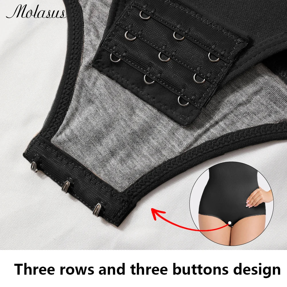 1 Piece Women Shapewear Bodysuit Removeable Shoulder Strap Body Shaper Seamless Tummy Control Slimming Flat Belly for Underwear