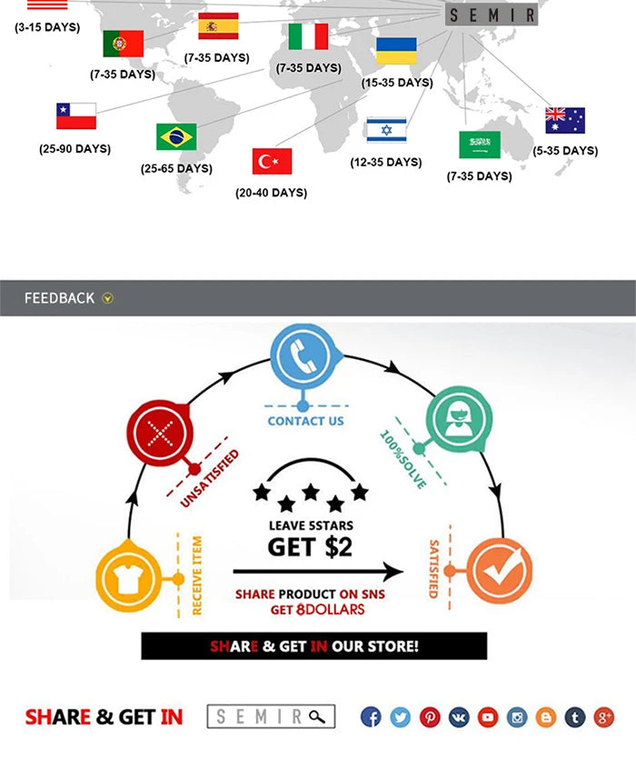 Semir Short-Sleeved T-Shirt For Women Short And Slimming With A Small Surprise New In 2024 Summer Pure Cotton Top