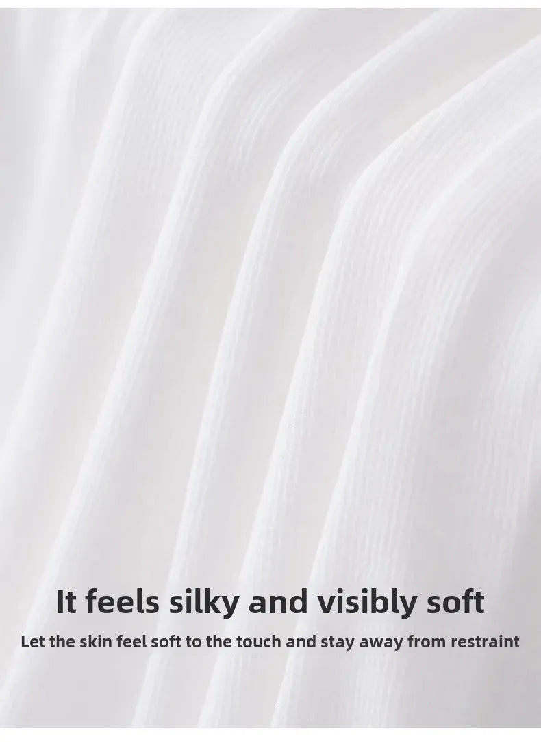 Short Sleeve Ice Silk T-Shirt Women's Loose Fashionable Youthful Small Flying Sleeve Top Knitted Crew Neck Other Pattern Types