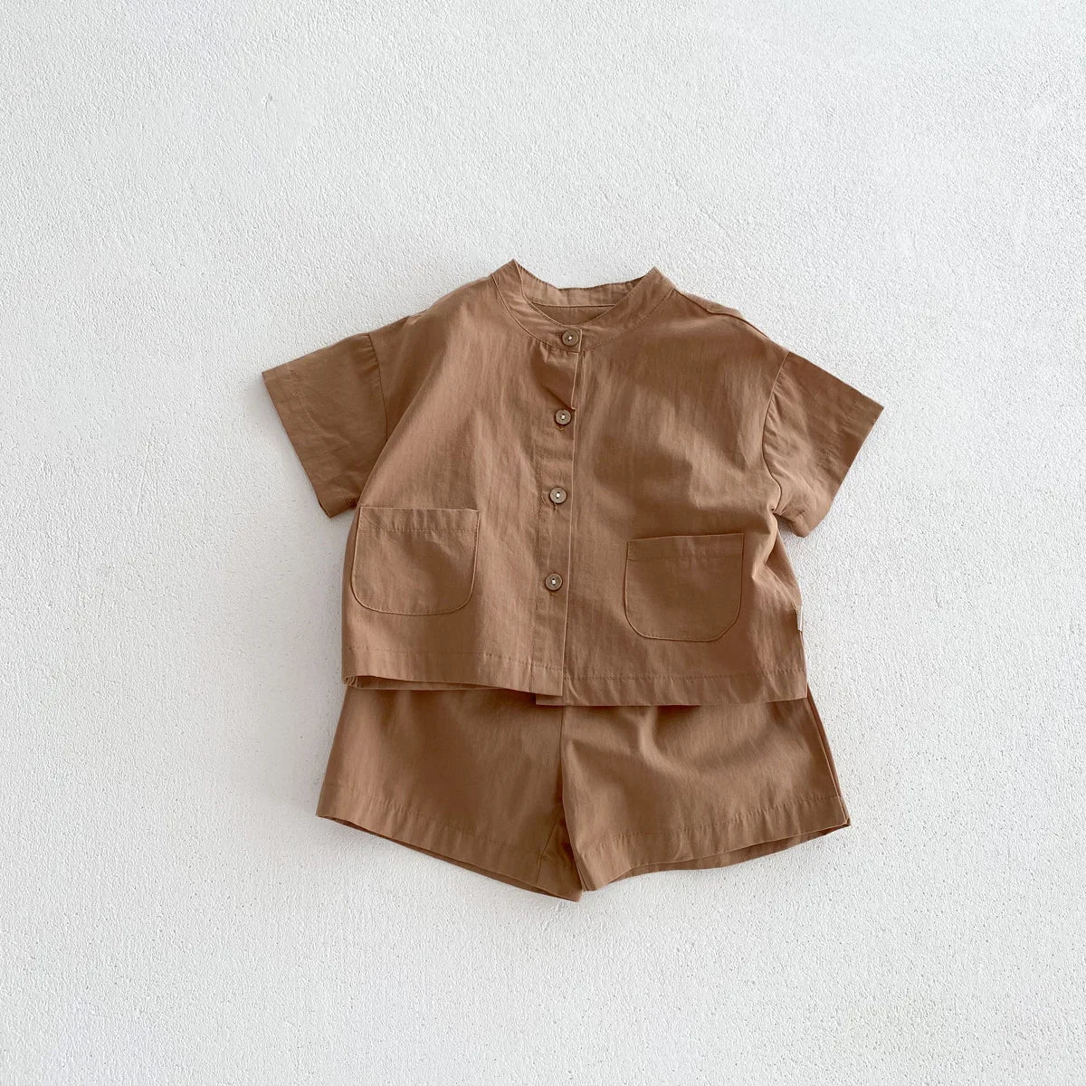 MILANCEL Chidren Clothing Set Casual Boys Suit  Short Sleeve Shirt And Pants 2 PCs Clothes Suit