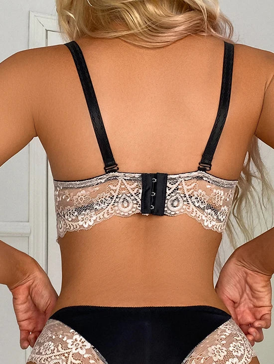 French fashion lace sexy women's bra gathering B cup comfortable breathable women's underwear