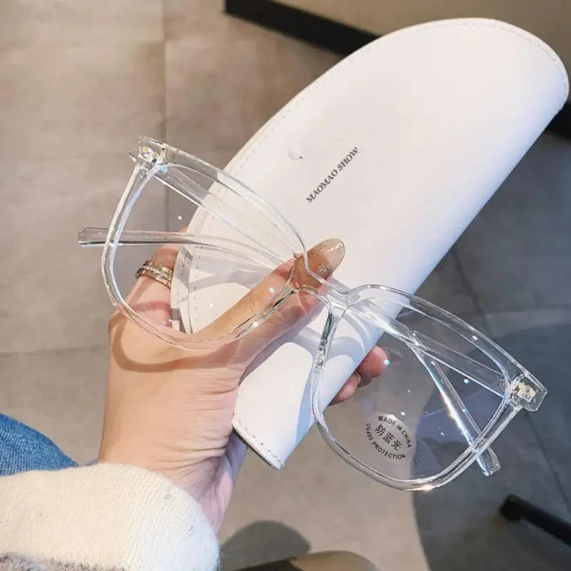 Blocking Glasses Cat Eye Clear Lens Ultralight Unisex Fashion Goggles Optical Spectacle Flat Lens Eye Protection Plain Glasses