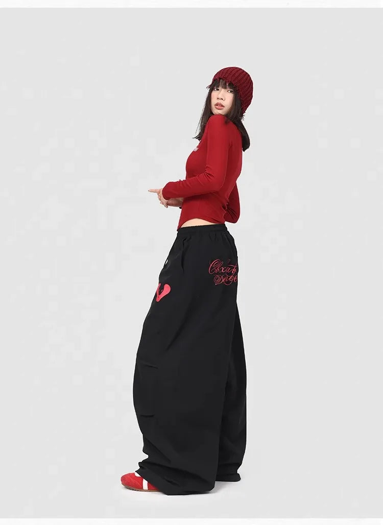 CBXLAB Street Dance Women' s Black snake hip hop quick-drying long pants jazz spicy girl casual pants kpop sports pants trendy