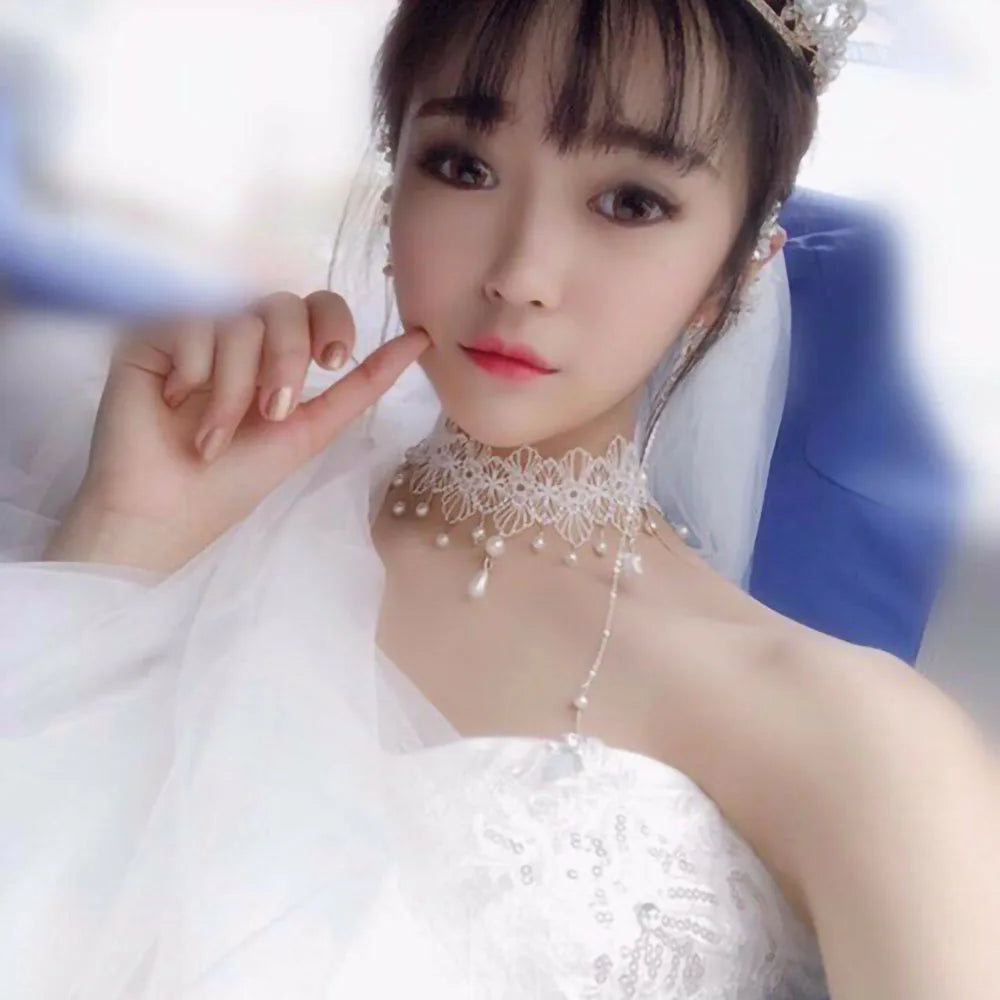 Girl Black Lace Choker Necklace For Women Trendy Neck Chain Collarbone Necklaces Punk Lolita Gothic jewelry For Girls Vintage