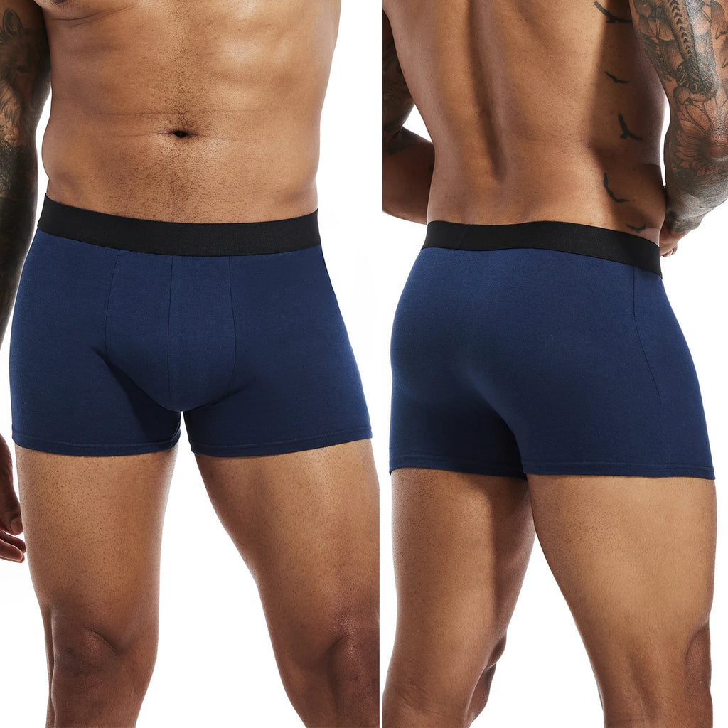 6pcs pack Black Boxer Shorts Men Underwear Soft Breathable Male Underpants for Men Homme Boxershorts Slips 2024 Panties