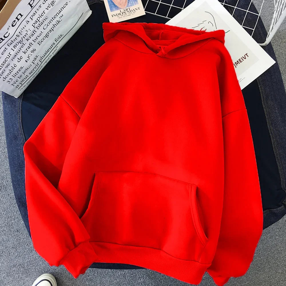 2023 Amazon Ebay Cross-border Selling Solid Color Hooded Sweatshirt For Women Independent Station Ebaywomen's Blank Hoodie 2temu