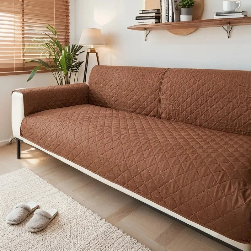 Sofa Cover Pet Dog Kids Sofa Mat Couch Slipcovers For Living Room Furniture Protector Covers Washable Home Decor Coffee Khaki