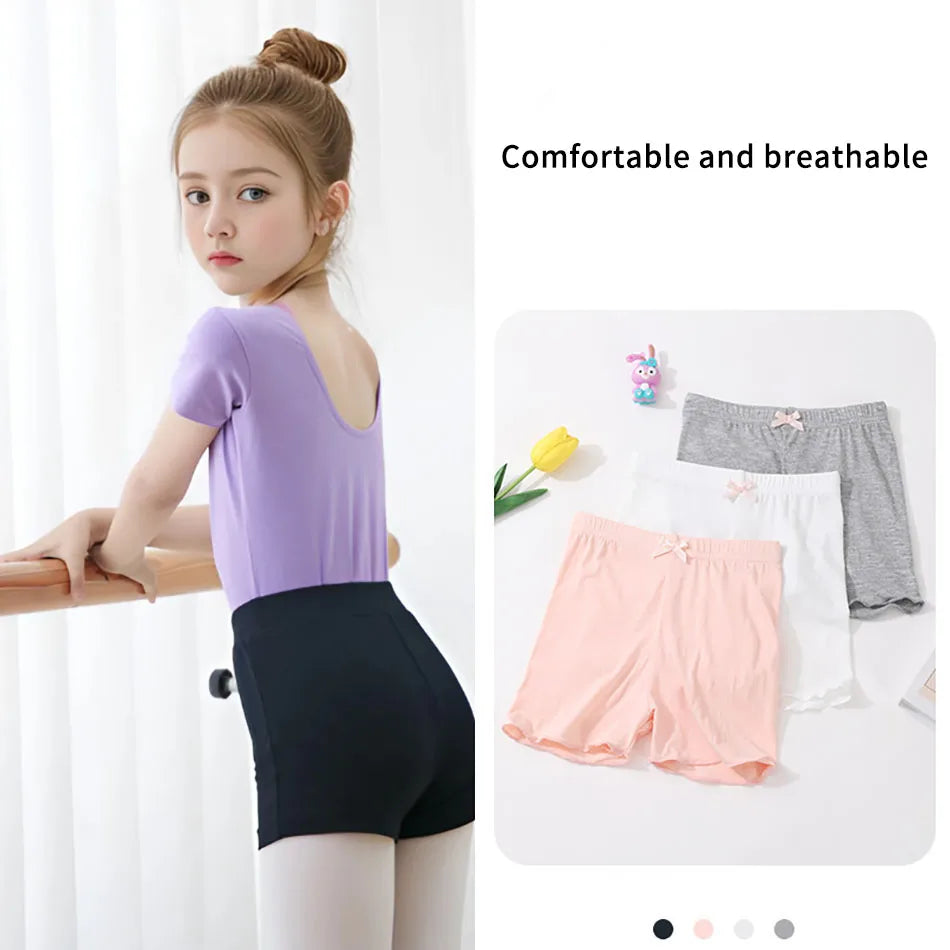 3 Pcs/Pack Summer Girls Shorts Kids Safety Pants Adorable Underwear Clothes Children Cute Bow Short Underpants for Young Girls