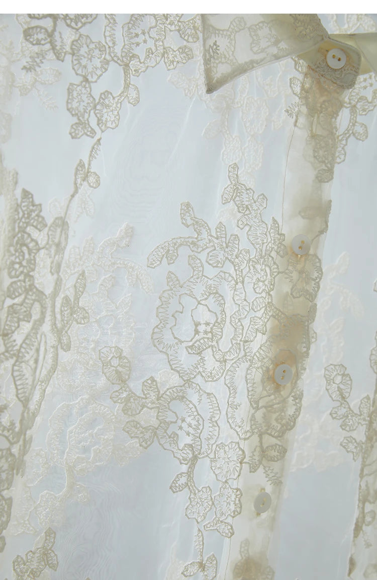 AMII Minimalist Office Lady Print Shirts Women Summer 2025 Short Sleeve Turn-down Collar Loose Blouses Female Fashion 12542155