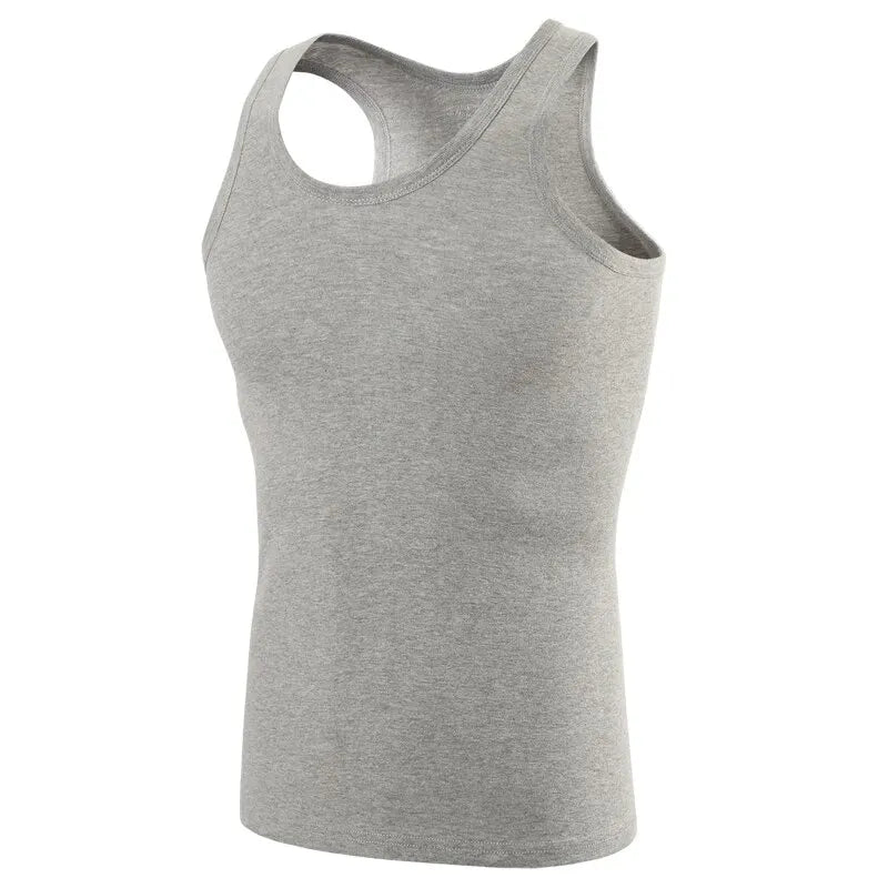 5/3/1 Pack Men To Multi-size Solid Color Tight Vests For Teenagers Comfortable Cotton Sleeveless T-shirts Sports Running Tops