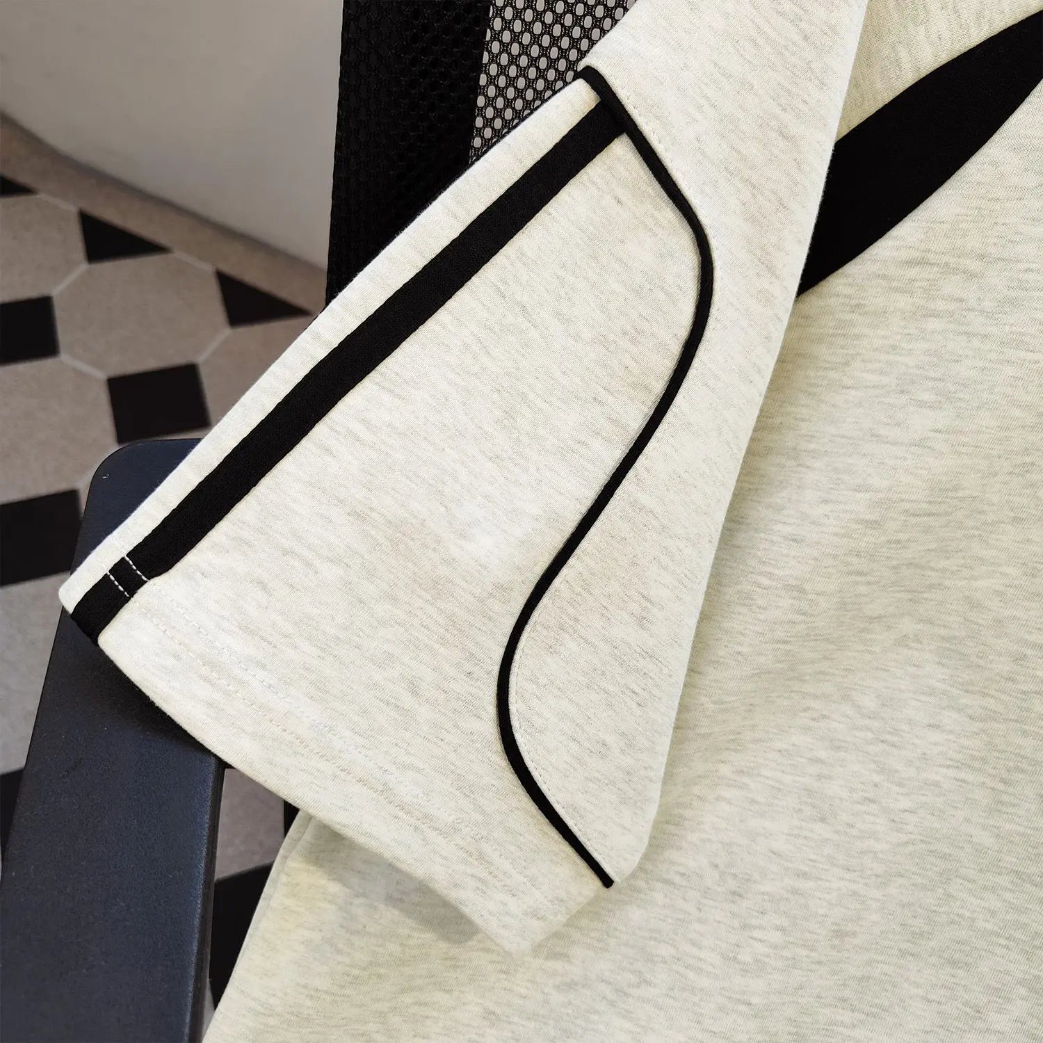 Korean style summer high street men and women trend splicing round neck short sleeved couple loose hip-hop casual T-shirt top