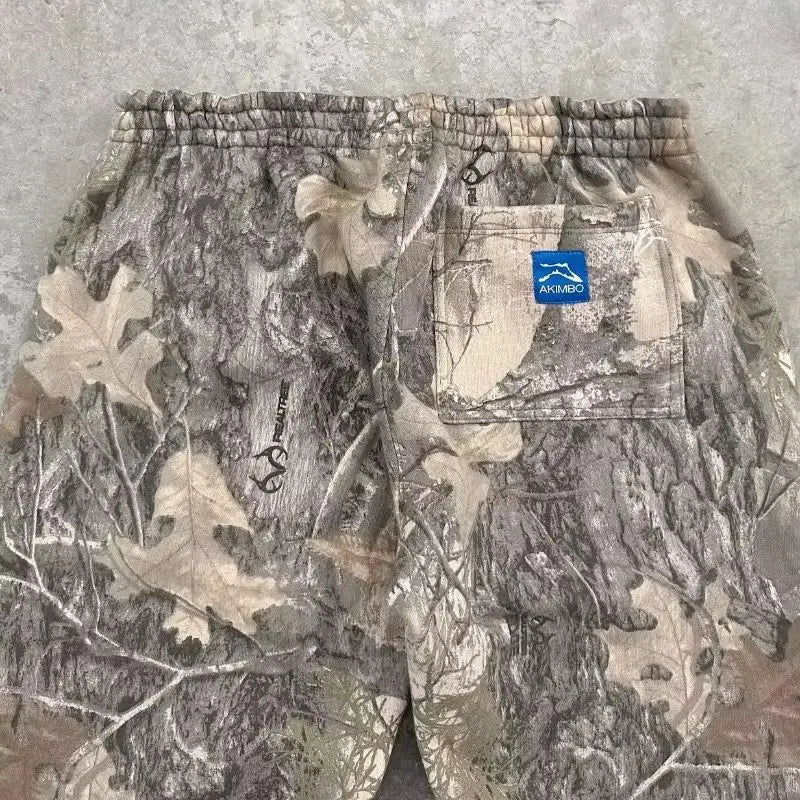 Y2K men pants Harajuku vintage Camouflage Pattern Baggy Casual Sweatpants Hip Hop gothic men women wide leg trousers streetwear