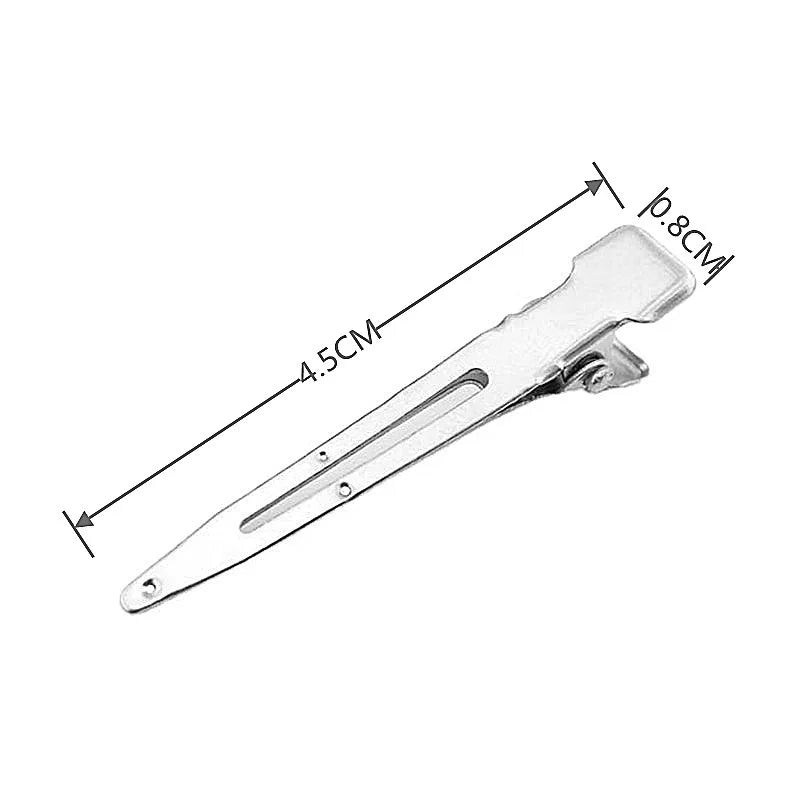 30pcs Women's Metallic Silver Fashion Hair Clip For Daily Wear Street Fixed Hair Pin Professional Ladies Salon Curl Hairclip