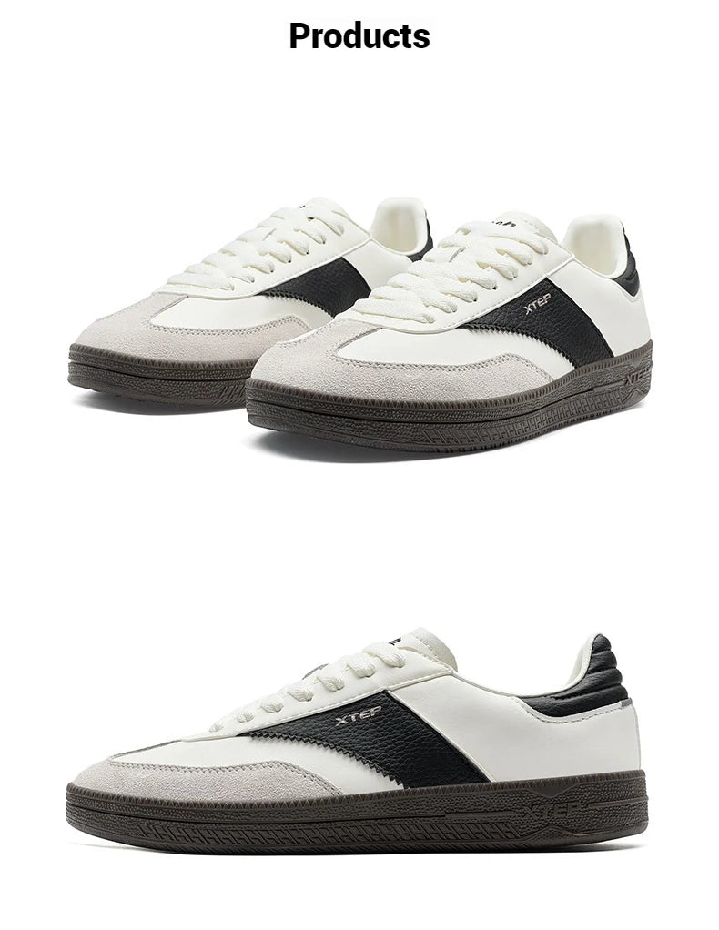 Xtep GAT Skateboarding Shoes For Men 2025 Spring Stability Comfortable Sports Shoes Classics Street Soft Sneakers 875119310004