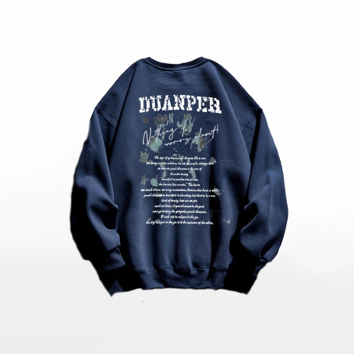 American Retro Street Sle Simple Long Sve round Ne Women's Sweatirt Casual Versatile Cotton Classic Winter Faion