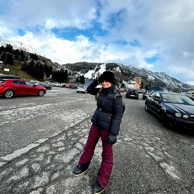 Fashion Hooded Padded Coats With Belt Women Slim Stand Collar Full Sleeve Pocket Coat Winter Lady Thicken Warm Skiing Jacket