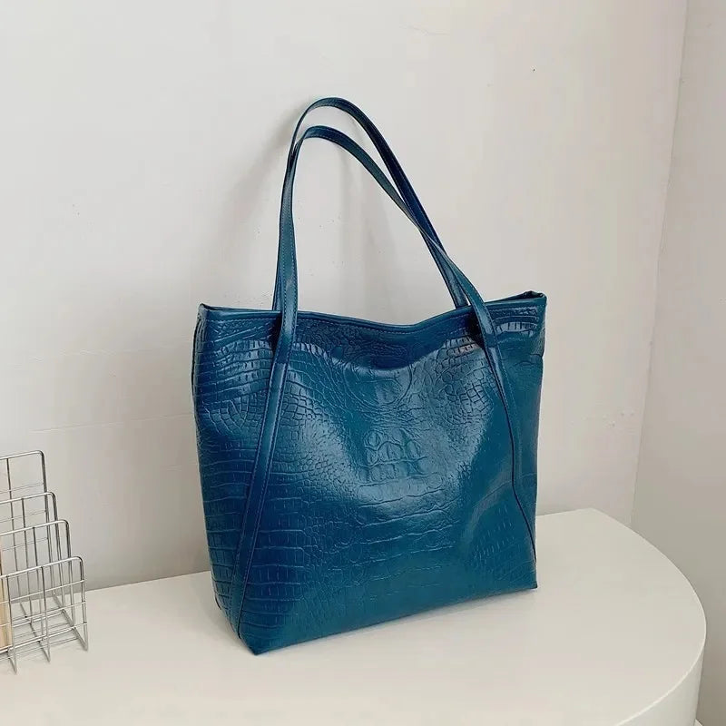 Large Capacity Quirky Design Tote Bag Retro Women's New Hot Sale Of The Season Casual Winter Commuter Single Shoulder Bag Zipper