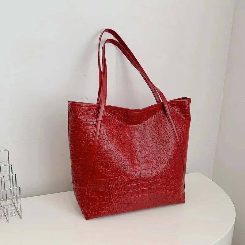 Large Capacity Quirky Design Tote Bag Retro Women's New Hot Sale Of The Season Casual Winter Commuter Single Shoulder Bag Zipper