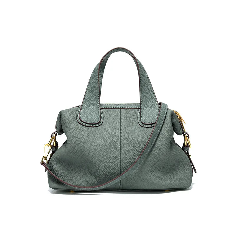 MKCCCKA Underarm bag TOGO cow leather French Tote bag 2025 New Fashion large capacity portable one shoulder Leather women's bag