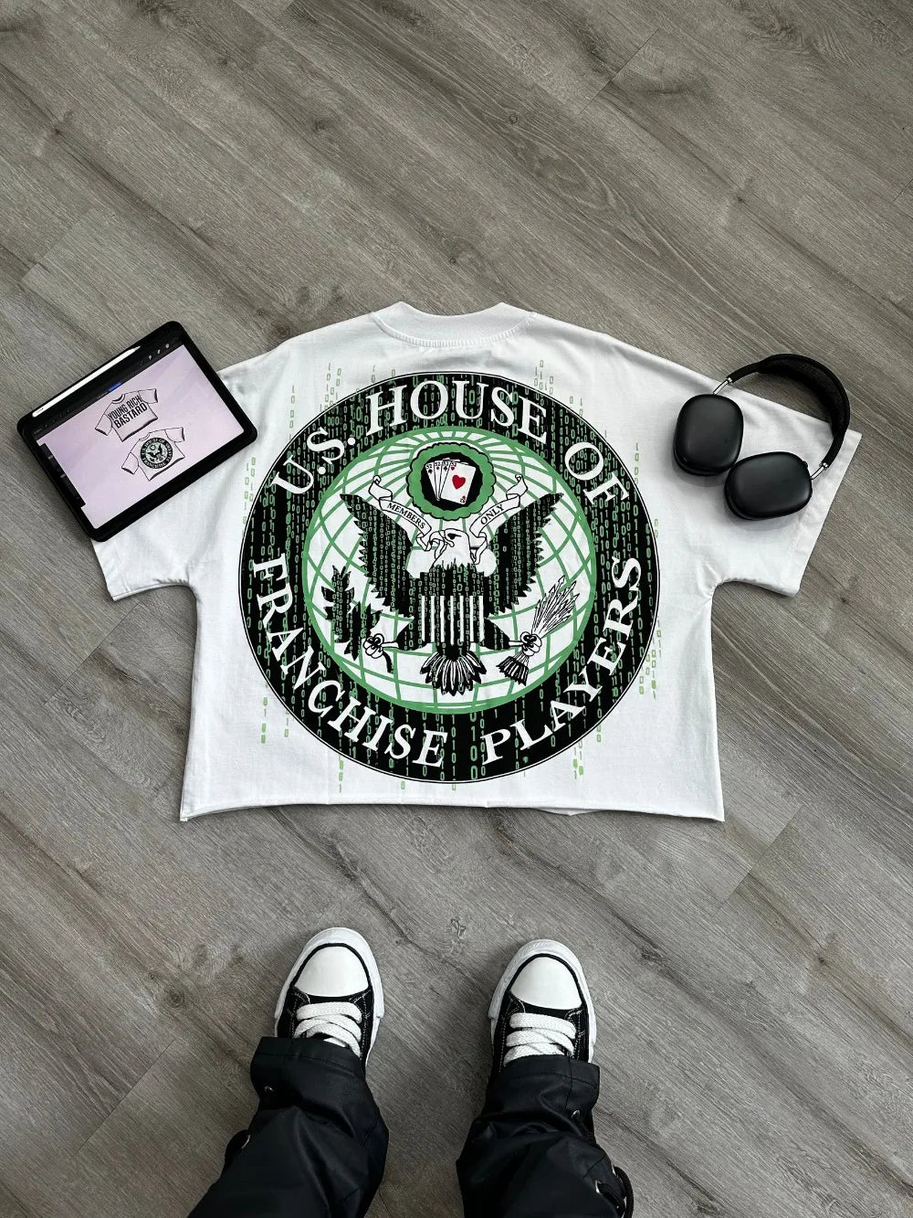 Y2K New Drop Sleeved Oversized T Shirt Harajuku Hip Hop Letter Graphics Print Short Sleeves Cotton Tops Mens Womens Clothes Tops