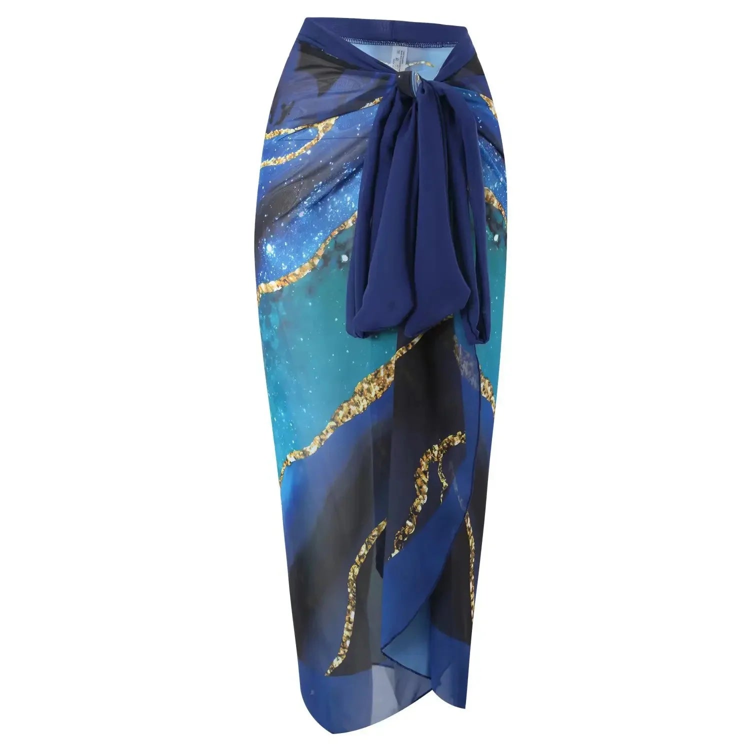 Retro One-Piece Swimsuit Set for Women with Chiffon Skirt Conservative Sexy Swimwear New 2025 Cross-Border AE Stock