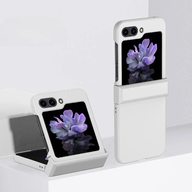 Skin Feel Hard Shell Phone Case for Samsung Galaxy Z Flip 6 5 4 3  Flip6 Flip5 Flip4 Flip3 5G Hinge Protection Shockproof Cover