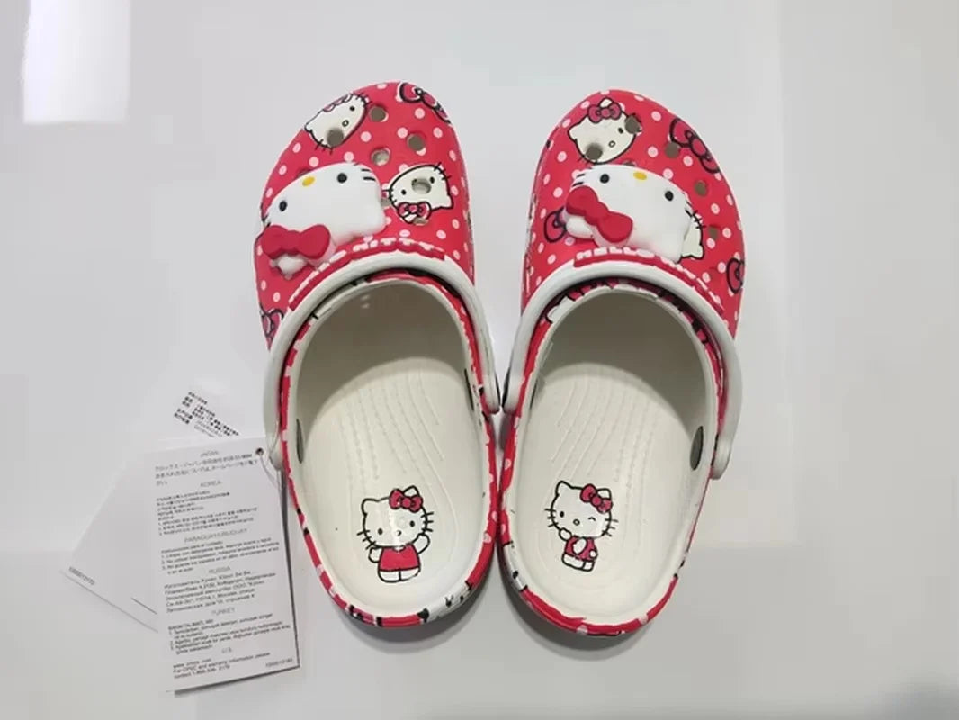 Miniso Hello Kitty Pochacco Melody Summer Children Cartoon Children Slipper Nonslip Soft Soled Wrap Toe Sandal Kid Birthday Gift