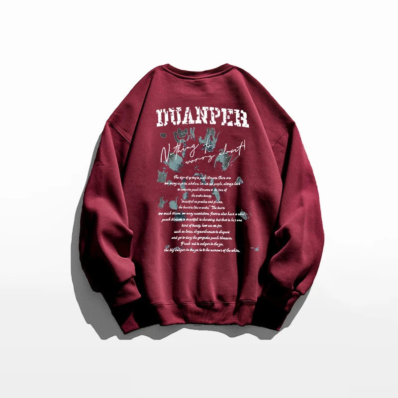 American Retro Street Sle Simple Long Sve round Ne Women's Sweatirt Casual Versatile Cotton Classic Winter Faion