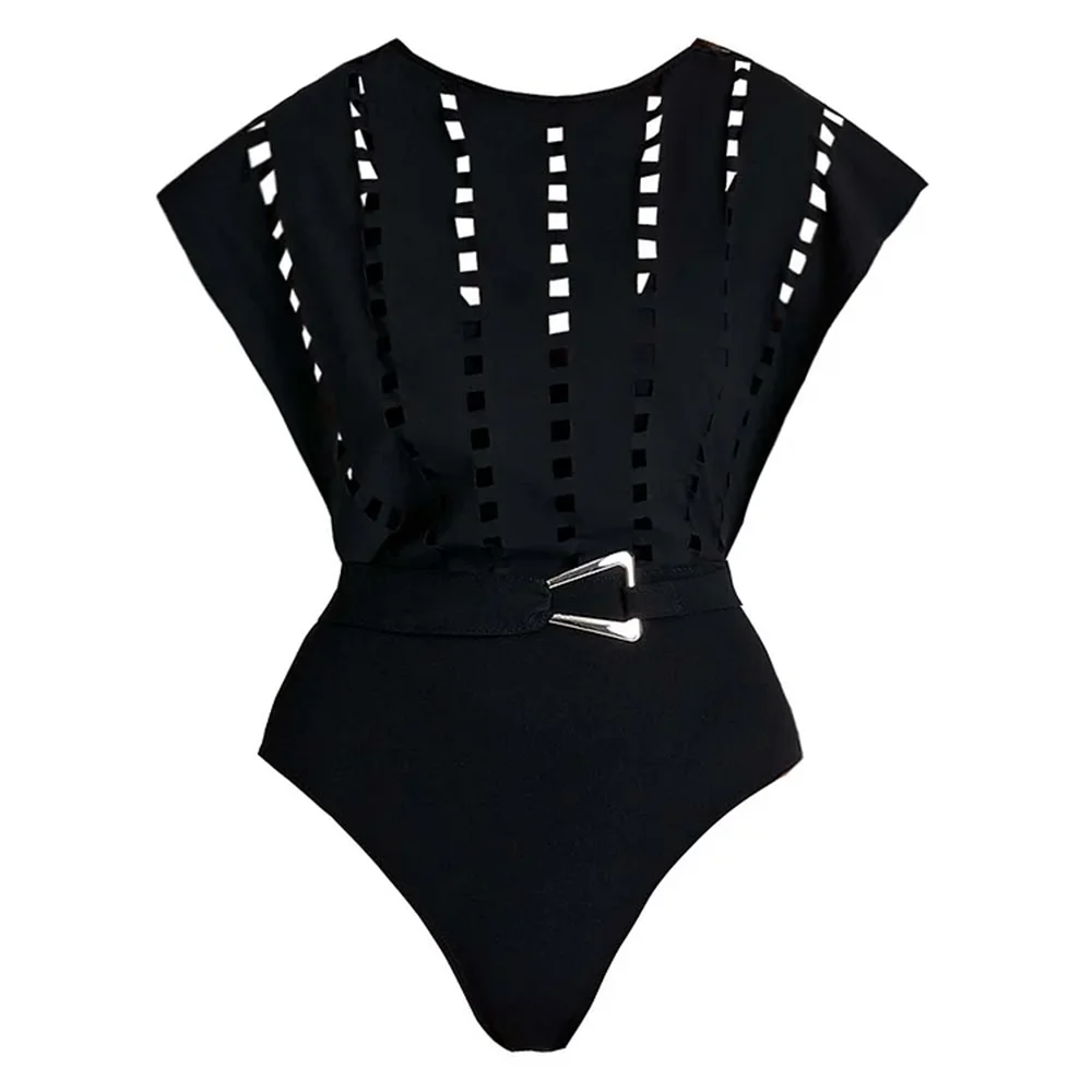 One Piece Swimsuit Skirt Shoulder Strappy Swimsuit Print Floral 2025 Retro Swimwear Women Slimming Bathing Suit Beach Wear