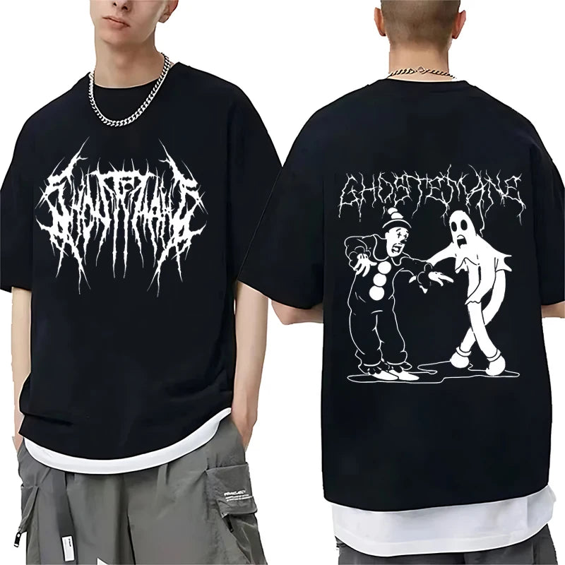Hot sale Ghostemane Graphics T shirt 2024 Men Women Street Hip Hop Tops Retro Casual Tee Oversized Cotton short sleeve T-Shirts