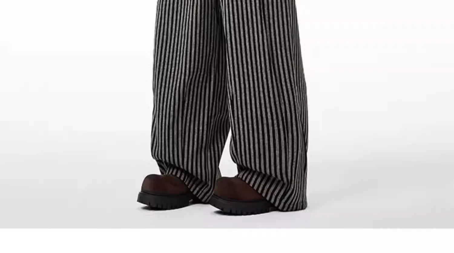 Women's Black Gothic Striped Long Pants Baggy Sweatpants Harajuku Y2k Emo Vintage Oversize Trousers Japanese 2000s Style Clothes