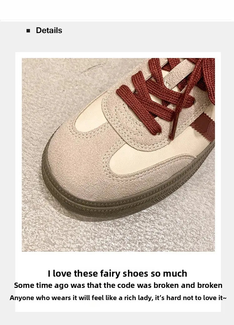 Women's Casual Sports Shoes Spring New Style Versatile Lightweight Lace-Up Mesh Thick Bottom Foot-Extending Dad Sneakers