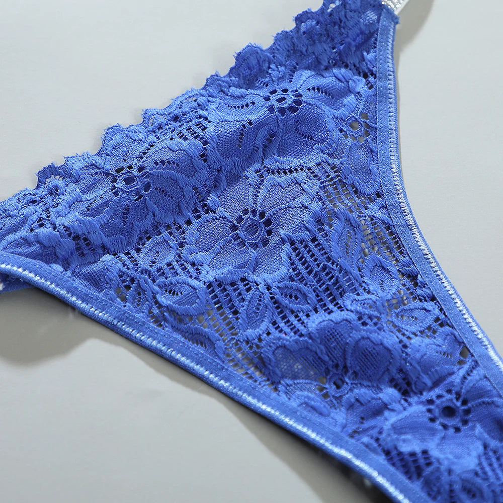 Sexy Female Llingerie  Floral Hollow out Lace Panty for Women Low-Waist Sexy Briefs Intimate Female Underpants Perspective Desig
