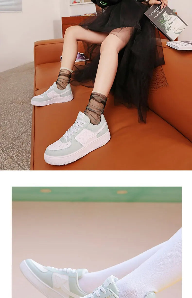 Xtep Men Skateboarding Shoes Non-Slip Casual White Couple Skate Sneakers Male Female Luxury Brand Shoes 881219319851