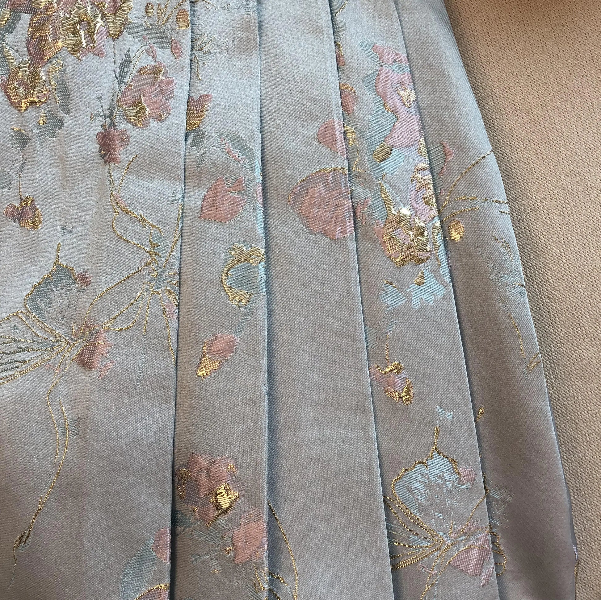 Summer New Chinese Style Satin Jacquard Horse-Face Pleated Mini Skirts Sweet Cute Girl High Waist Short Skirt for Women