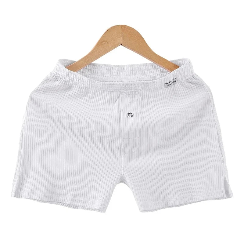 5 PCs Men's High Elastic Plain Color Comfortable Boxer Briefs Panties Breathable Pantyhose