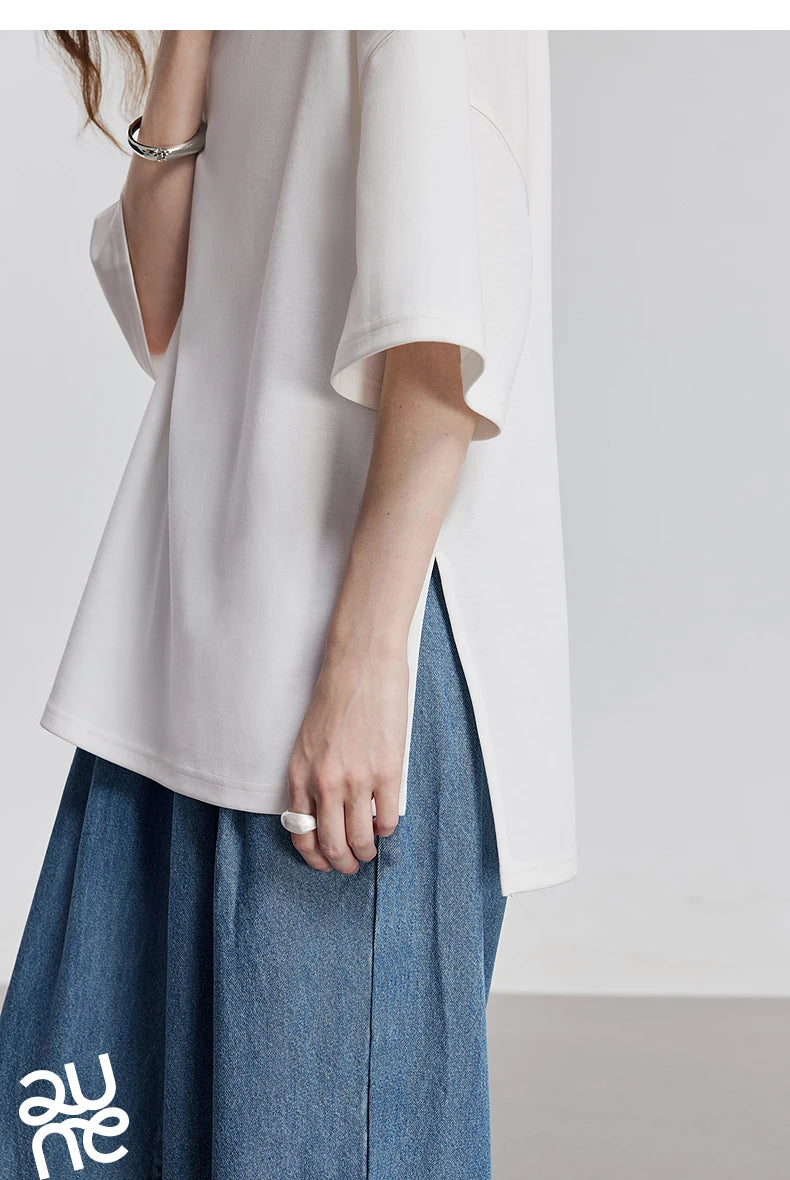 TOYOUTH Women Short Sleeve T shirt 2025 Spring New Tops 8521010