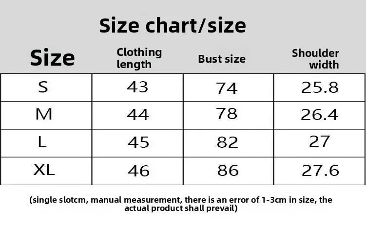 Summer Slim Fit Strapless Vest Women's Sleeveless Top Inner Wear Outerwear Design Casual Short T-Shirt for Young Girls