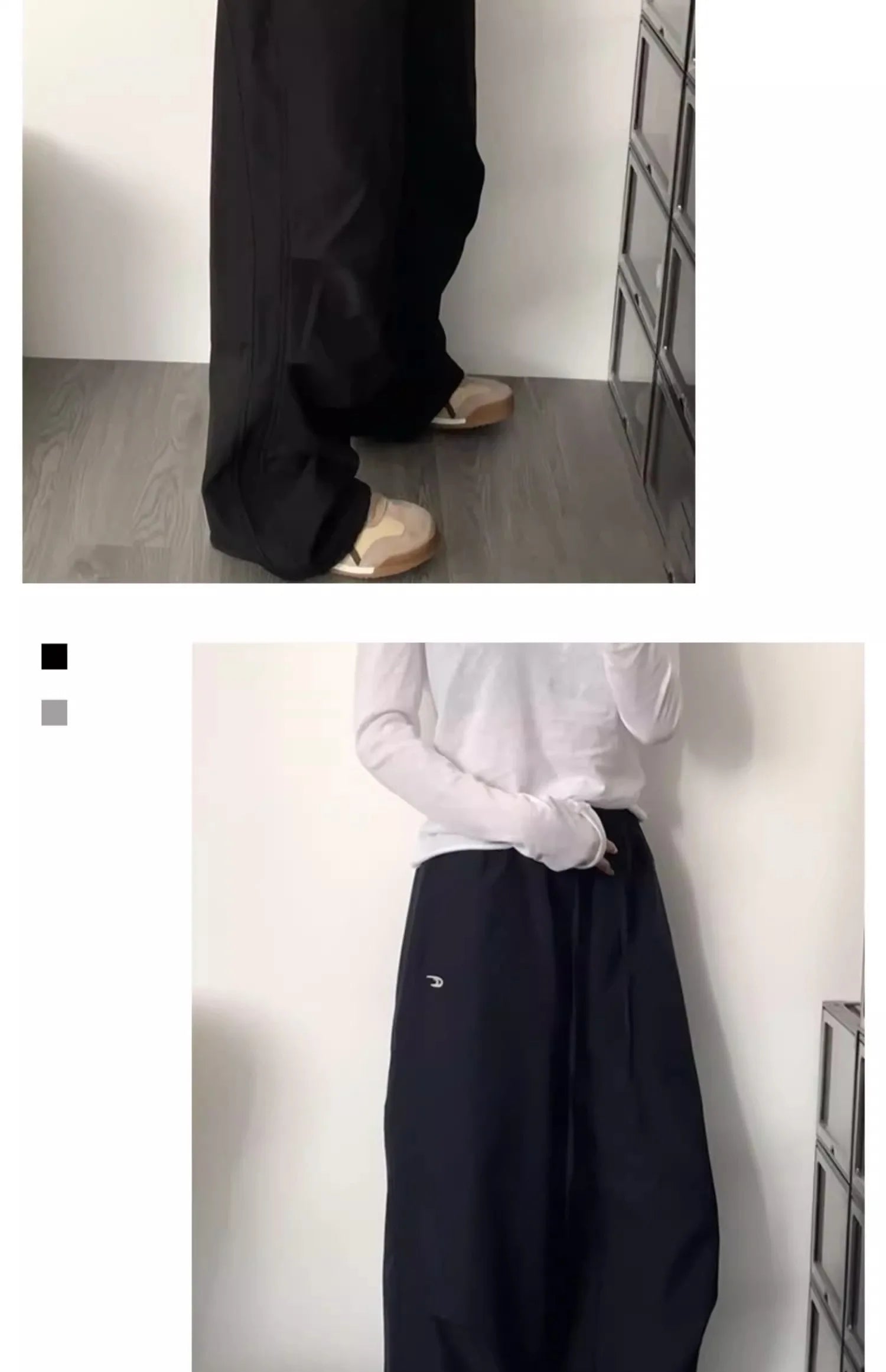 High Waist Wide Leg Pants Women's Retro American High Street Paratrooper Trousers Spring Summer New Loose Drapey Cargo Pants