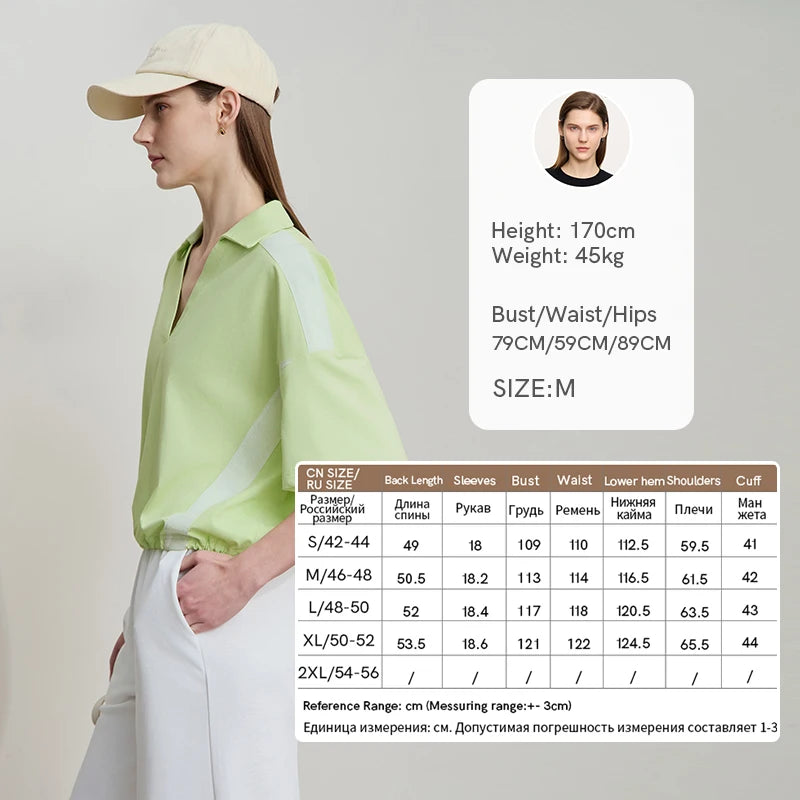 Amii Minimalist Cotton T-Shirts For Women 2025 Summer New V-Neck Pullover Loose Short Shoulder Sleeve Chic Commute Tops 12552001