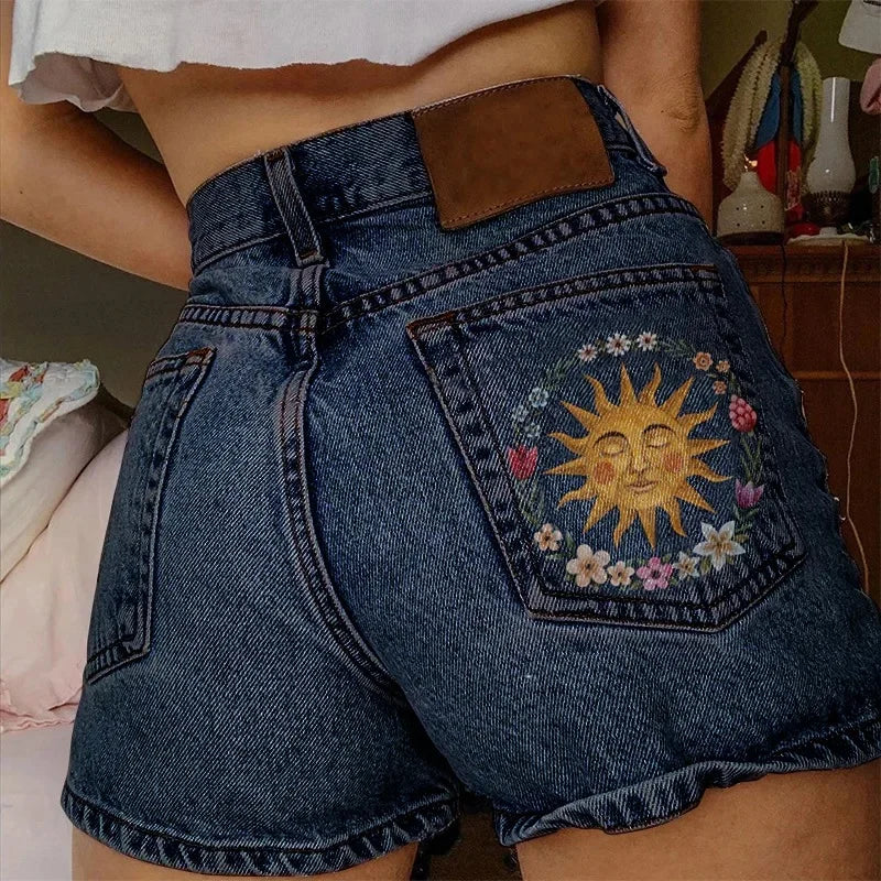 Casual Denim Shorts Women's Summer Versatile Mom Jeans Cross-Border Trade Quality Fashionable Chinese Mainland Product