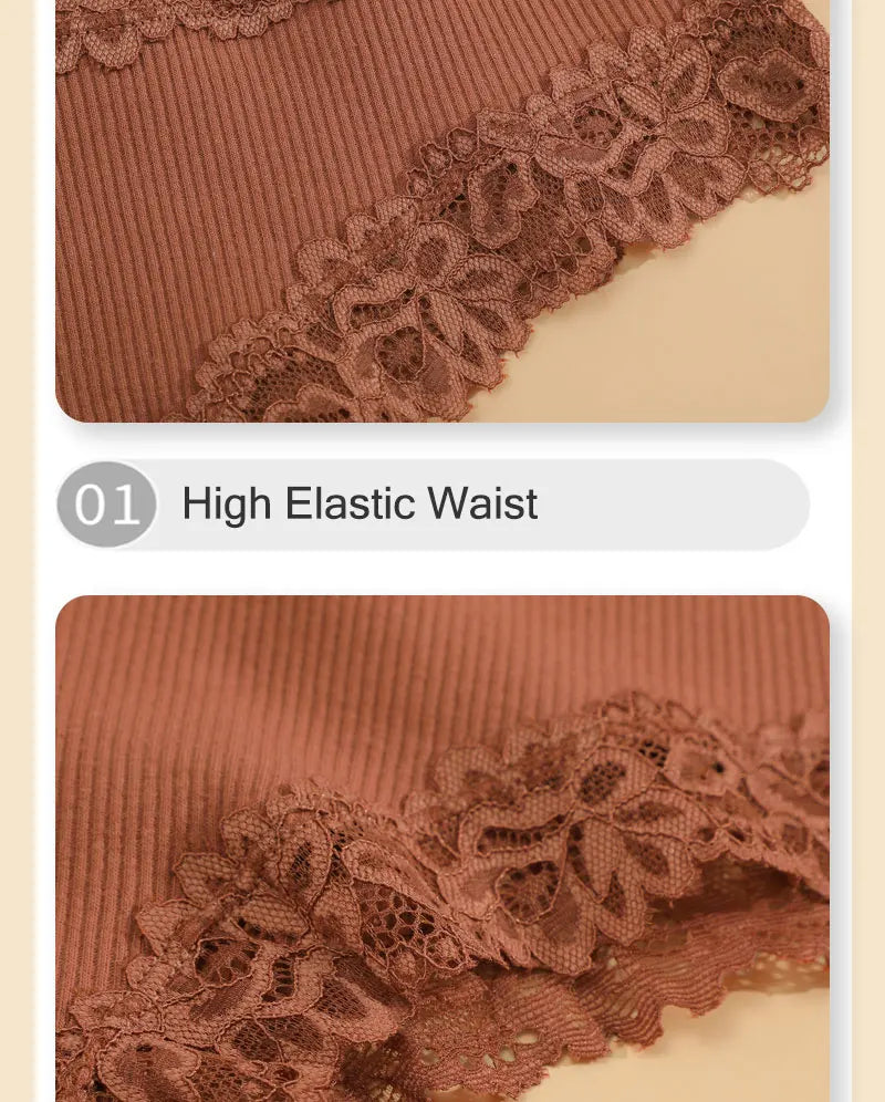 7PCS/Set Women Sexy Lace Panties Seamless Cotton Brazilian Panties Girls Breathable Sexy Low Rise Underwear Female Soft Lingerie